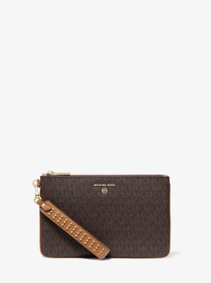 michael kors medium logo wristlet