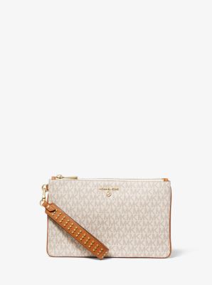 Medium Studded Logo Wristlet image number 0