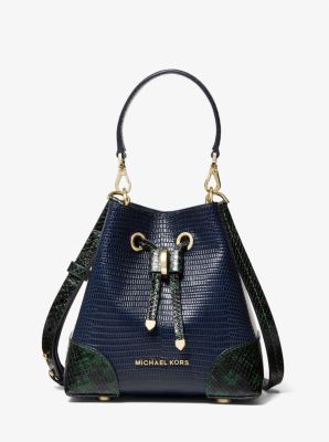 Mercer Gallery Extra-Small Color-Block Embossed Leather Crossbody Bag ...