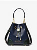 Mercer Gallery Extra-Small Color-Block Embossed Leather Crossbody Bag image number 0