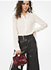 Carine Extra-Small Studded Crinkled Leather Crossbody Bag image number 3