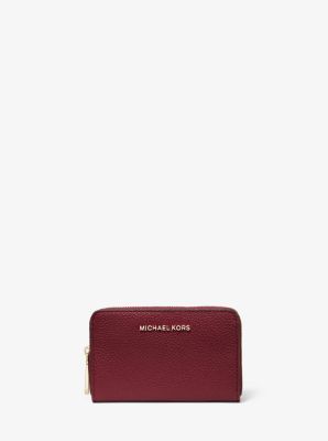 Michael michael kors small pebbled hot sale leather wallet