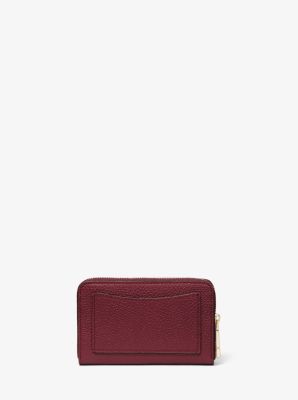 Michael Kors Small Pebbled Leather Wallet In Red | ModeSens