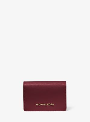 Michael kors medium crossgrain leather hot sale envelope wallet