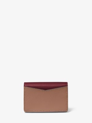 Michael kors small crossgrain best sale leather wallet