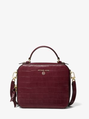 Jet Set Medium Crocodile Embossed Leather Crossbody Bag | Michael Kors