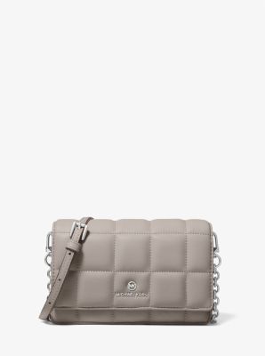 Petit sac à bandoulière pour smartphone en cuir matelassé image number 0