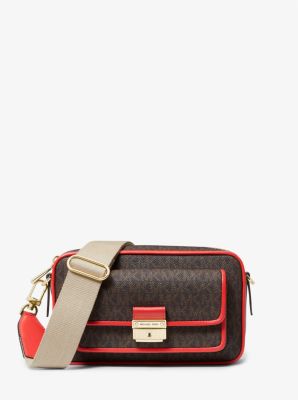 Michael Kors Bradshaw Leather Front Pocket Women`s Crossbody Camera Bag  -var - Michael Kors bag 