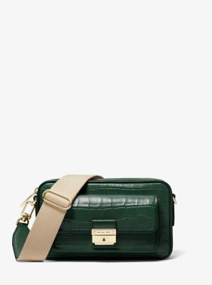 Michael kors camera bag on sale green