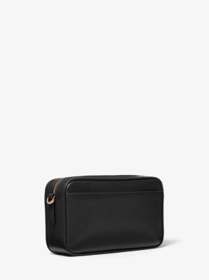 Sac pour appareil photo Bradshaw de taille moyenne en cuir in NOIR | Michael Kors