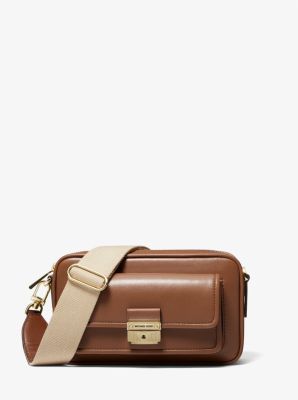 Michael kors discount leather camera bag