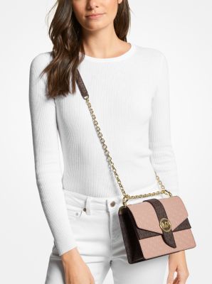 Greenwich Extra-Small Logo Embossed Patent Leather Crossbody Bag image number 3
