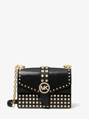 Michael Kors Patent Leather Extra-Small Greenwich Crossbody Bag