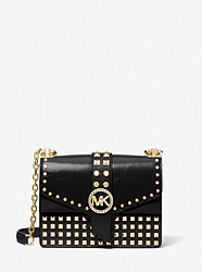 Greenwich Extra-Small Studded Patent Leather Crossbody Bag - variant_options-colors-FINDBY-colorCode-name - 32F1GGRC5L