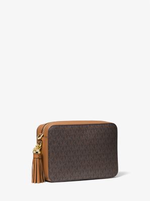 MICHAEL Michael Kors Jet Set Medium Logo Stripe Camera Bag