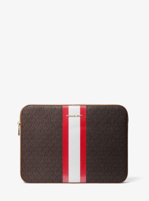 Jet Set Logo Stripe 13 Inch Laptop Case | Michael Kors