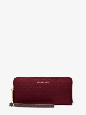 Large Logo Embossed Patent Leather Continental Wallet | Michael Kors