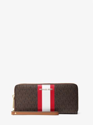 Michael kors center stripe wallet best sale