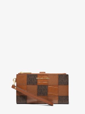 Michael Kors Brown Leather Patchwork Jet Set Crossbody Bag Michael Kors