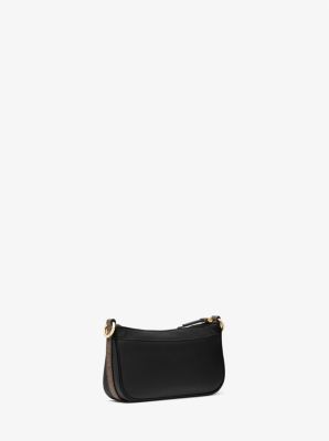 SAC CUIR SAFFIANO MICHAEL KORS JET SET VOYAGE LG BANDOULIÈRE SAC POCHETTE  NOIR