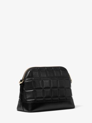 Large Quilted Leather Dome Crossbody Bag Michael Kors