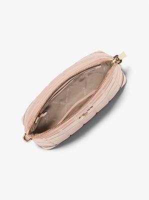 Large Quilted Leather Dome Crossbody Bag Michael Kors