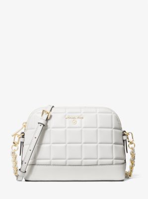 Michael Kors Large Quilted Leather Dome Crossbody Bag