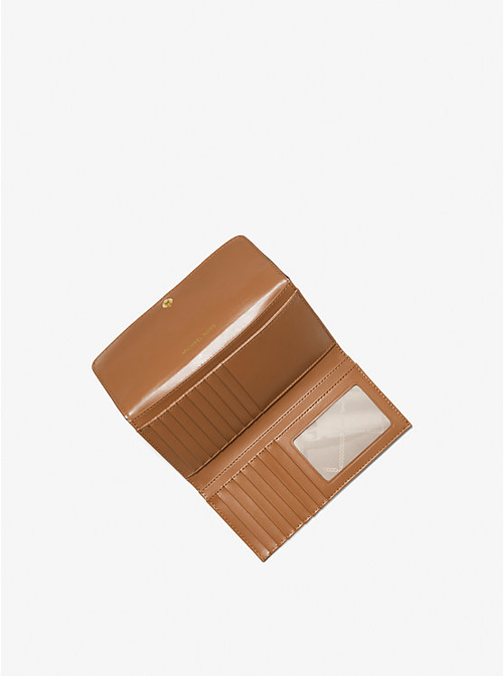 Large Logo and Leather Tri-Fold Wallet image number 1