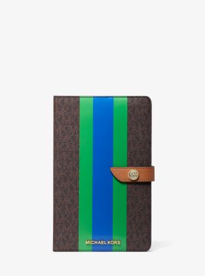 NEW Coach Green Monogram Print Coated Canvas & Leather Notebook SOLD OUT