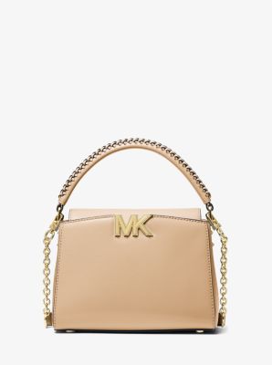 Michael Kors Karlie Small Leather Crossbody Bag in Pale Blue