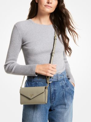 Leather convertible crossbody discount bag