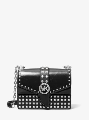 Michael Michael Kors Greenwich Small Leather Crossbody Bag In