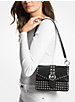 Greenwich Small Studded Crinkled Leather Crossbody Bag image number 2