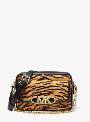 Michael Kors Logo Tiger Print Calf Hair Parker Convertible Chain Shoulder  Bag - Macy's