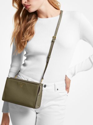 Michael kors pebbled on sale crossbody