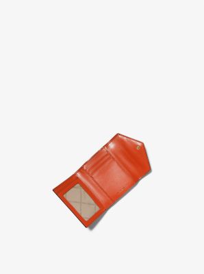 Greenwich Small Animal Print Logo Wallet in NARANJA INTENSO | Michael Kors