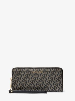 Large Metallic Logo Continental Wallet | Michael Kors Canada