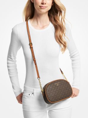 Michael Kors Jet Set Large Saffiano Leather Crossbody - Acorn