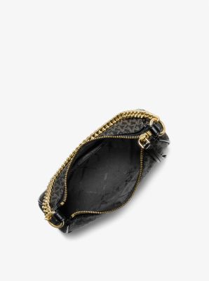 Medium shopper bag with logo print | Elisabetta Franchi® Outlet