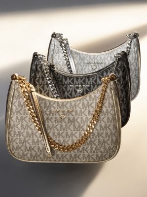 MICHAEL Michael Kors Chain Logo Pochette Bag