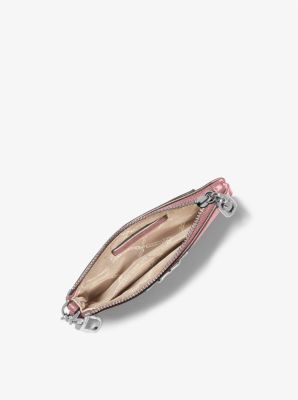 Tarjetero Parker peque&ntilde;o de cuero con cierre