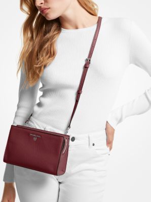 Valerie Medium Pebbled Leather Crossbody Bag