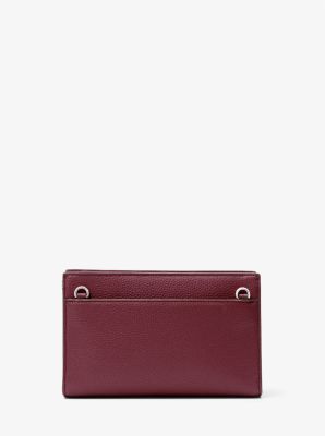 valerie medium pebbled leather crossbody bag