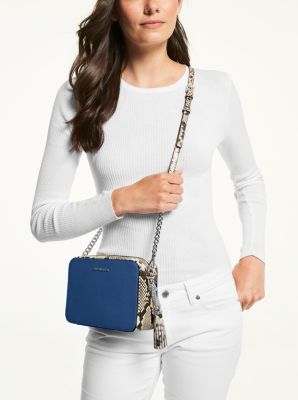 michael kors ginny medium pebbled leather crossbody