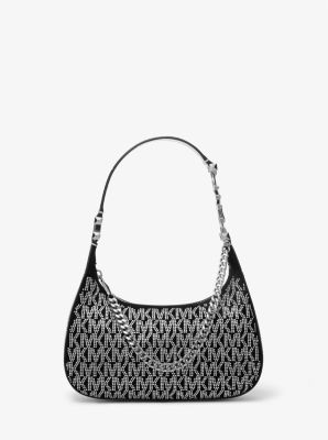 Michael Kors Monogram Chain-Trim Shoulder Bag