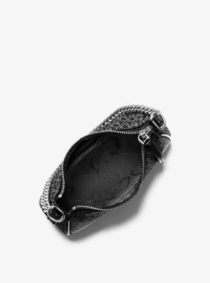 Jet Set Charm Small Metallic Logo Pochette | Michael Kors