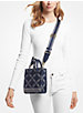 Gigi Extra-Small Empire Logo Jacquard Crossbody Bag image number 2