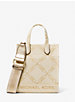 Gigi Extra-Small Metallic Empire Logo Jacquard Crossbody Bag image number 0