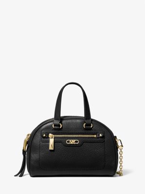 Michael Kors Mercer Belted Pebble Leather Satchel - Macy's