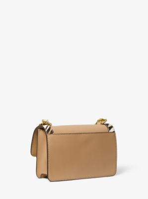 Heather Extra-Small Leather and Tiger Print Calf Hair Crossbody Bag